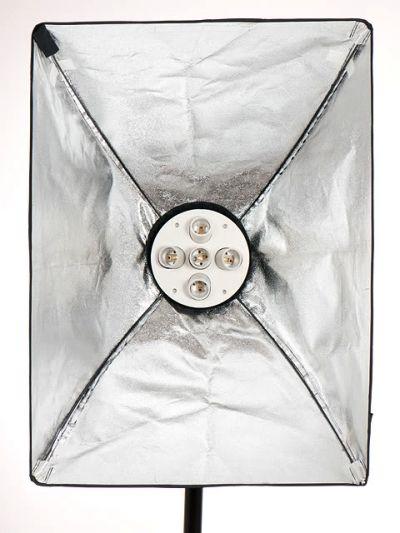 Постоянный студийный свет 60/90 на 5 лампы стойка SoftBox Софтбокс, фото №1