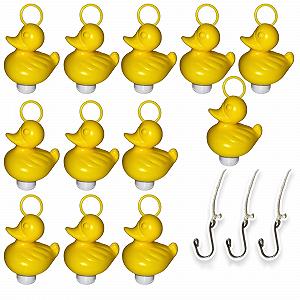 Игра Рыбалка Dozer с 12 Желтыми Пластиковыми Утками с Крючками - Фото 1