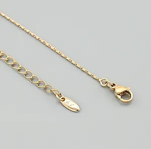 Ланцюжок позолочений на шию, жіночий, 45+5 см synthetic.ua - Фото 1