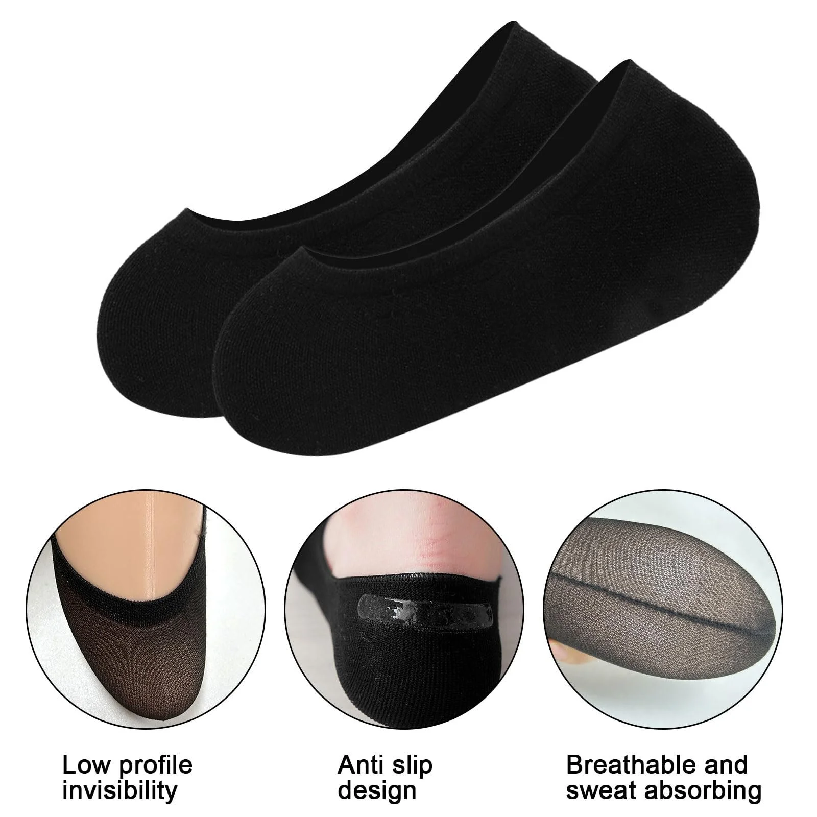 8 пар жіночих шкарпеток, шкарпетки-балетки, фото №3 8 пар жіночих шкарпеток, шкарпетки-балетки, фото №3