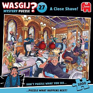 Купить Пазл Wasgij Mystery 27 A Shave Very Close - A Close Shave! 1000 деталей Jumbo 100% переработанный картон - Фото 1 Пазл Wasgij Mystery 27 A Shave Very Close - A Close Shave! 1000 деталей Jumbo 100% переработанный картон - Фото 1