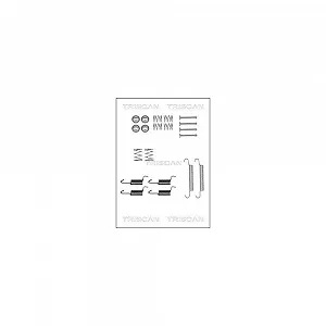 Комплект приладдя, гальмівні колодки стоянкового гальма TRISCAN 8105 432588 для, задня вісь - Фото 1