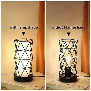 Настільна лампа Goeco Vintage Nordic E27 Black synthetic.ua - Фото 1