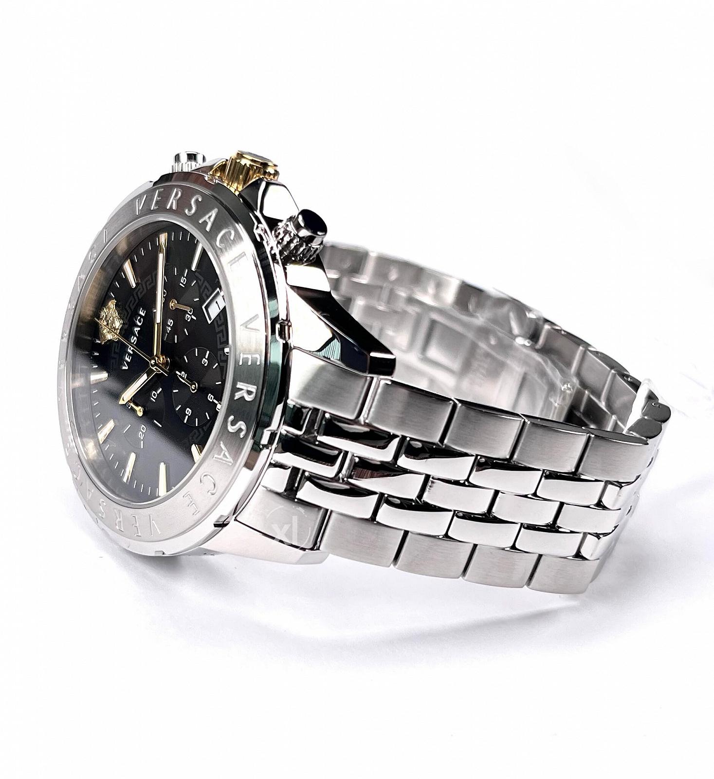 Мужские часы Versace Signature VEV601523 Chrono 44 мм браслет, фото №6 Мужские часы Versace Signature VEV601523 Chrono 44 мм браслет, фото №6