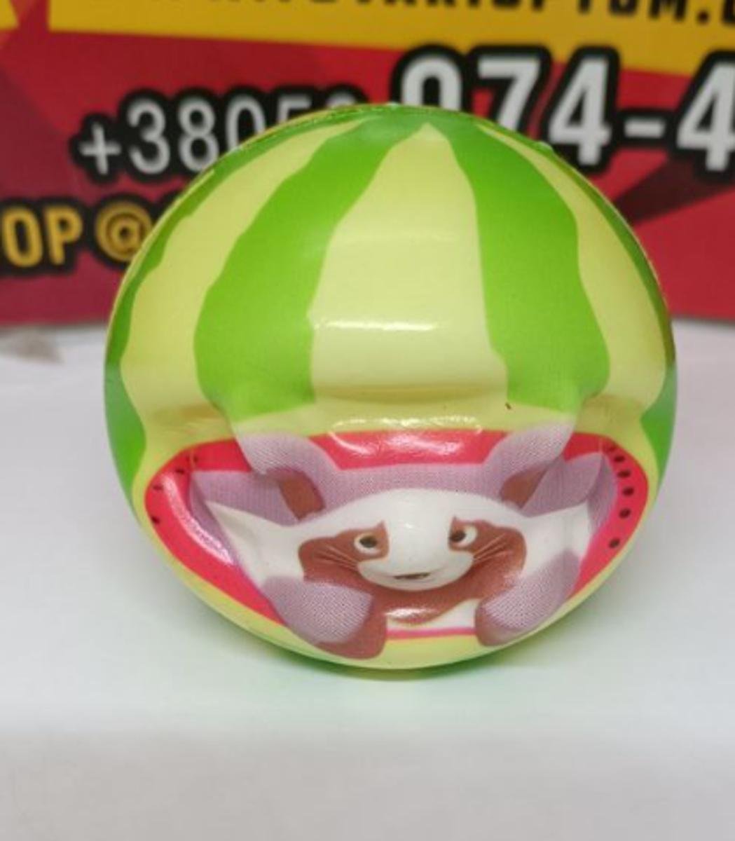 Іграшка антистрес сквіш Єнот Кавун Italian Brainrot іграшка для дітей 10 см, фото №2