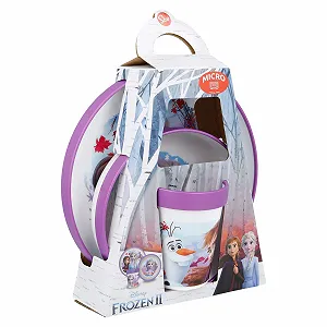 Набор посуды Детский Stor Disney Premium 3 предмета (Тарелка, Миска и Чашка) Frozen II synthetic.ua - Фото 1