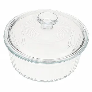 Скляна Форма Zerodeko з кришкою, термостійка, боросилікатне скло, прозора - Фото 1