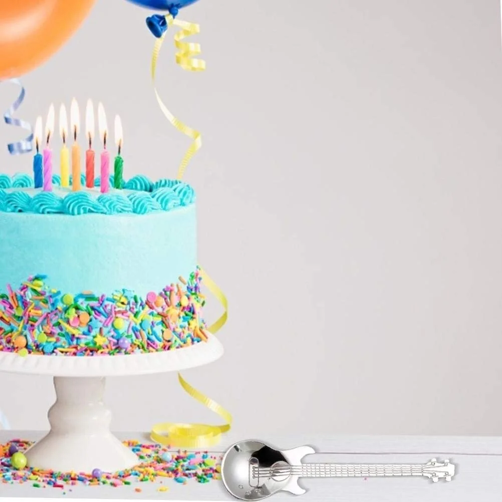 Ложка Кофейная Гитара из нержавеющей стали Мини-гитара 4 шт, фото №3 Ложка Кофейная Гитара из нержавеющей стали Мини-гитара 4 шт, фото №3