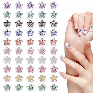 3D Цветок Без бренда Без серии Без модели 9 x 9 мм Разноцветный, набор 50 шт. - Фото 1