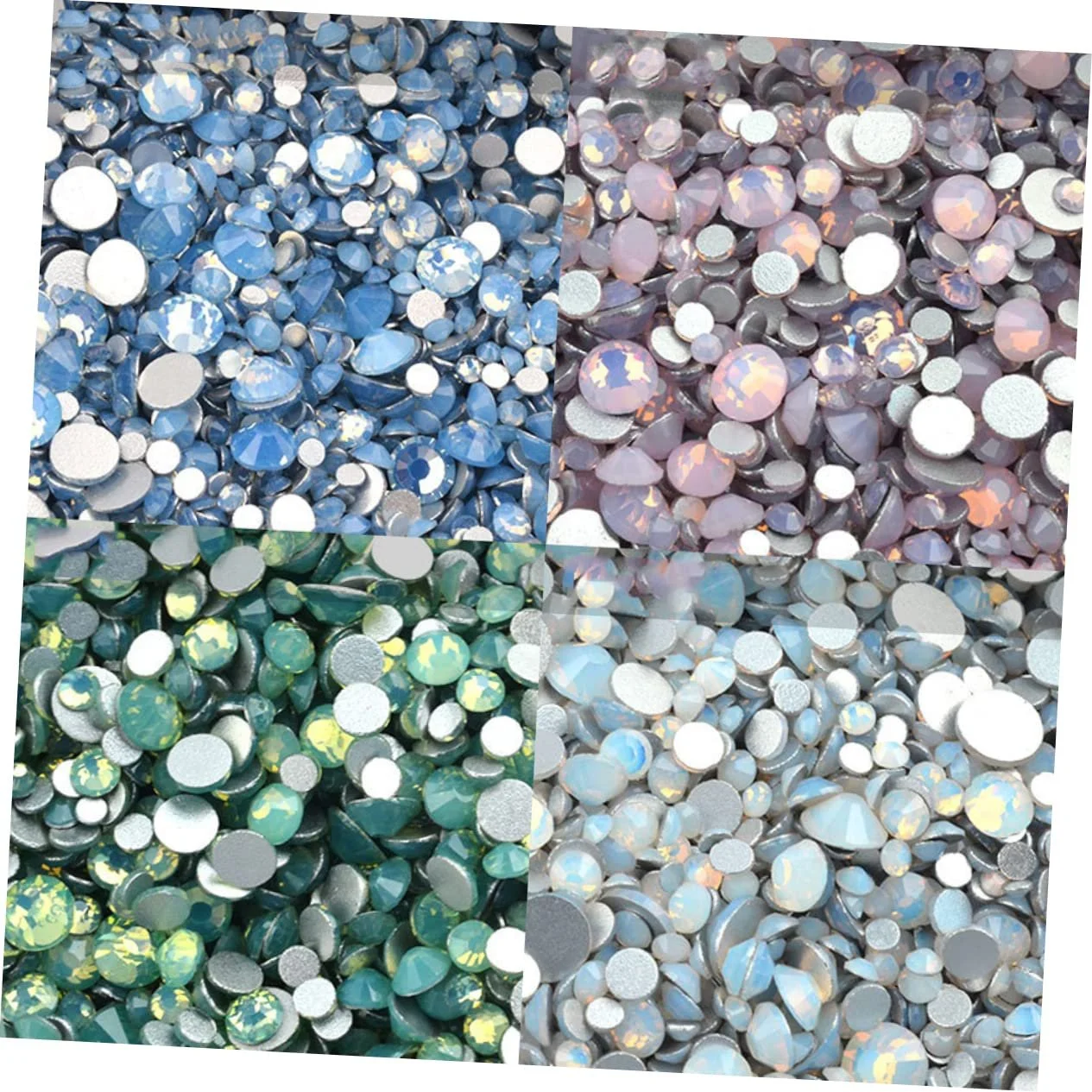 Стрази Скло Healvian для манікюру, набір, фото №7