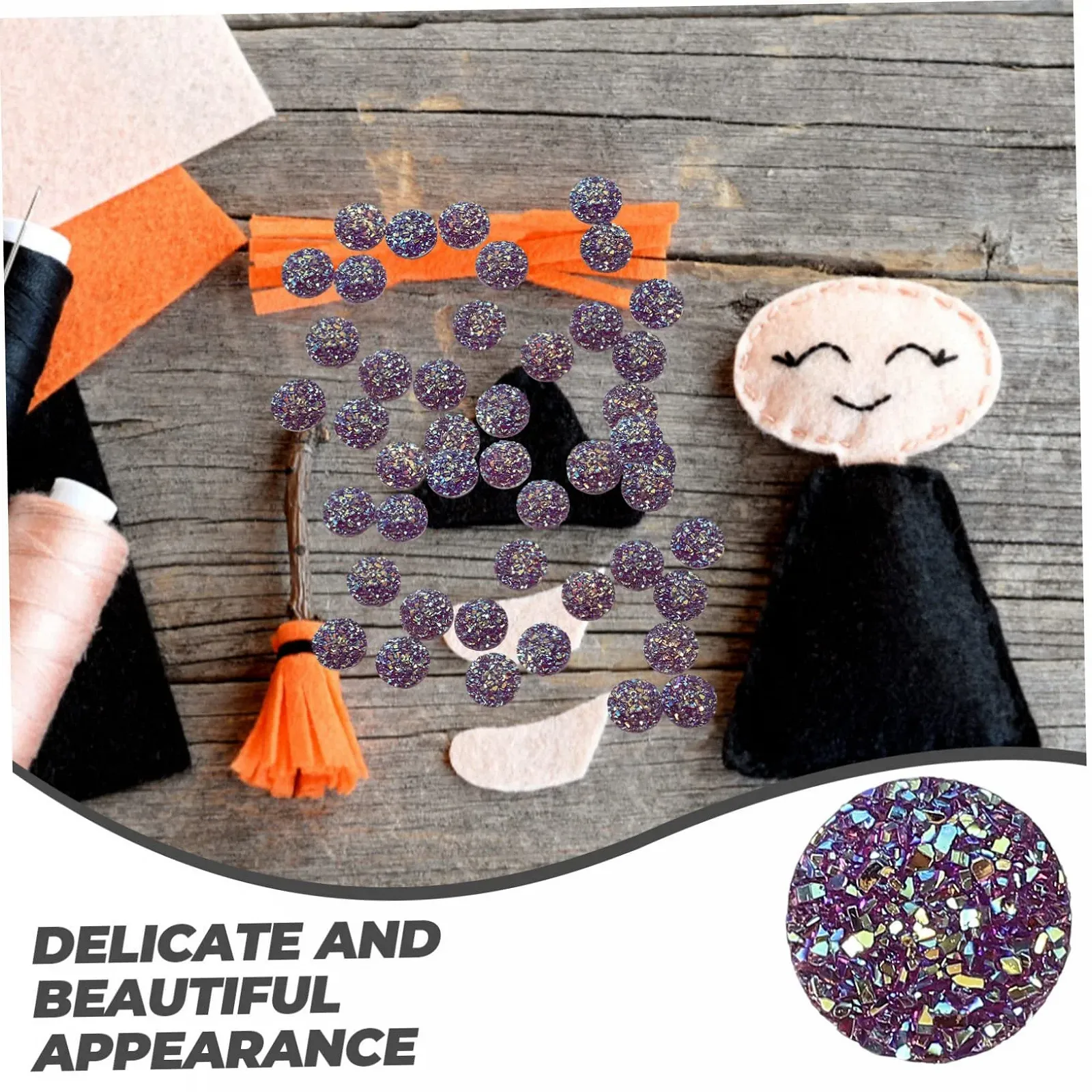 Стрази DECHOUS 400 штук, ювелірні аксесуари, смола, стрази, пласкі намистини, діамантові прикраси, опалові кристалічні, фото №2