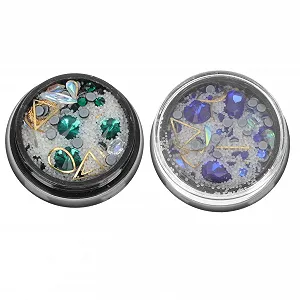 (2 коробки) для манікюру своїми руками, бісер для нігтів - Фото 1