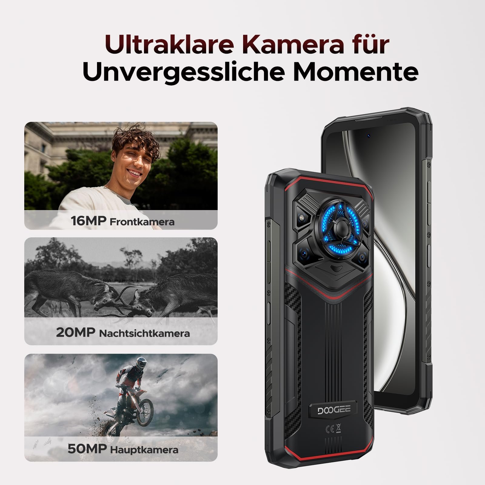 Защищенный смартфон DOOGEE Blade 20 Play Android 15 5G Dimensity 7050 10300 мАч 32 ГБ + 256 ГБ, фото №7