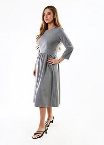 Платье inDresser M Серый (IN-F0271Ю033Г-Gray) synthetic.ua - Фото 1