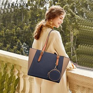 Сумка с ручкой FANDARE Комплект из 3 предметов Shopper Сумка через плечо Большая Сумка темно-синий synthetic.ua - Фото 1