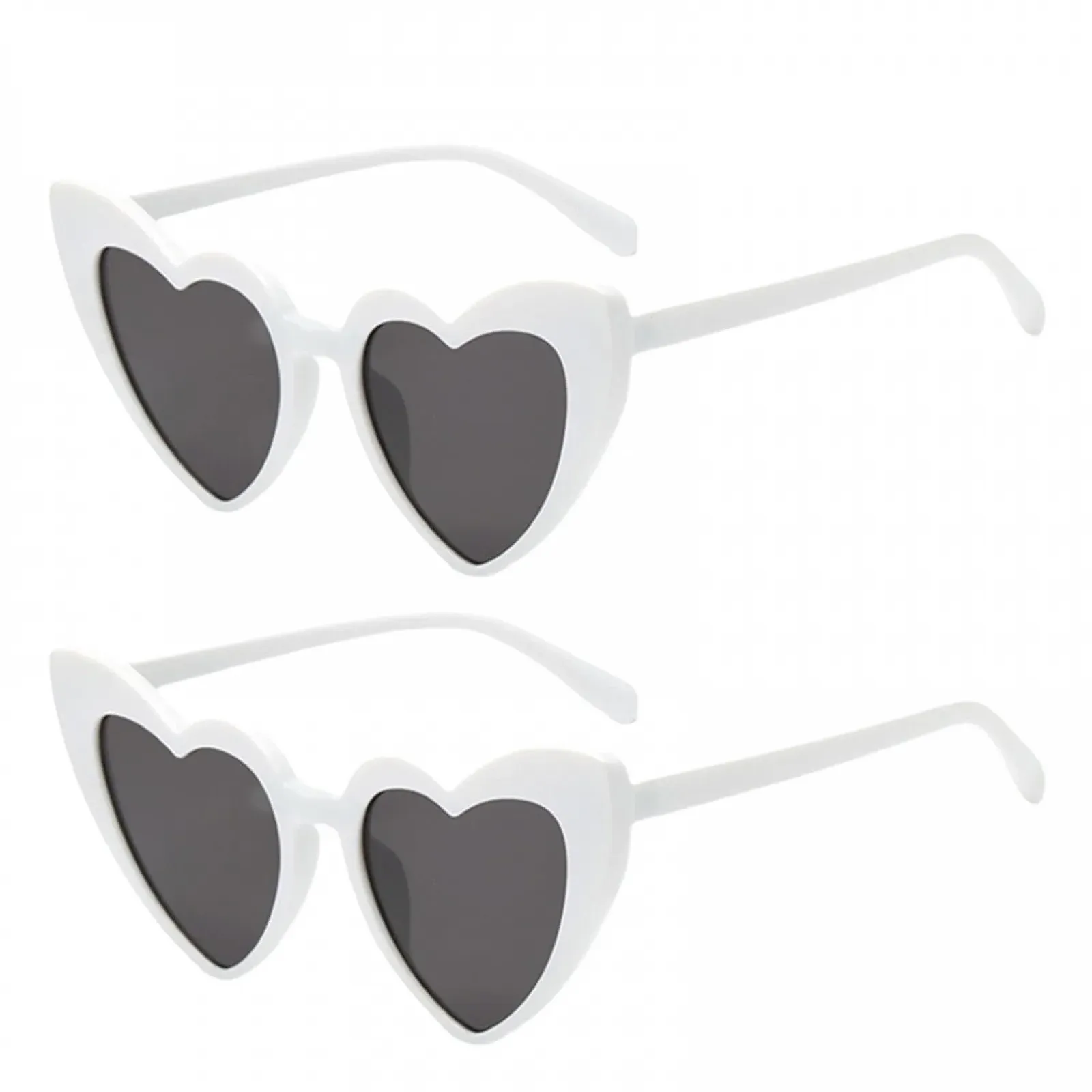 Сонцезахисні окуляри Серце WLVinson Чорний та Білий (2 шт), фото №1