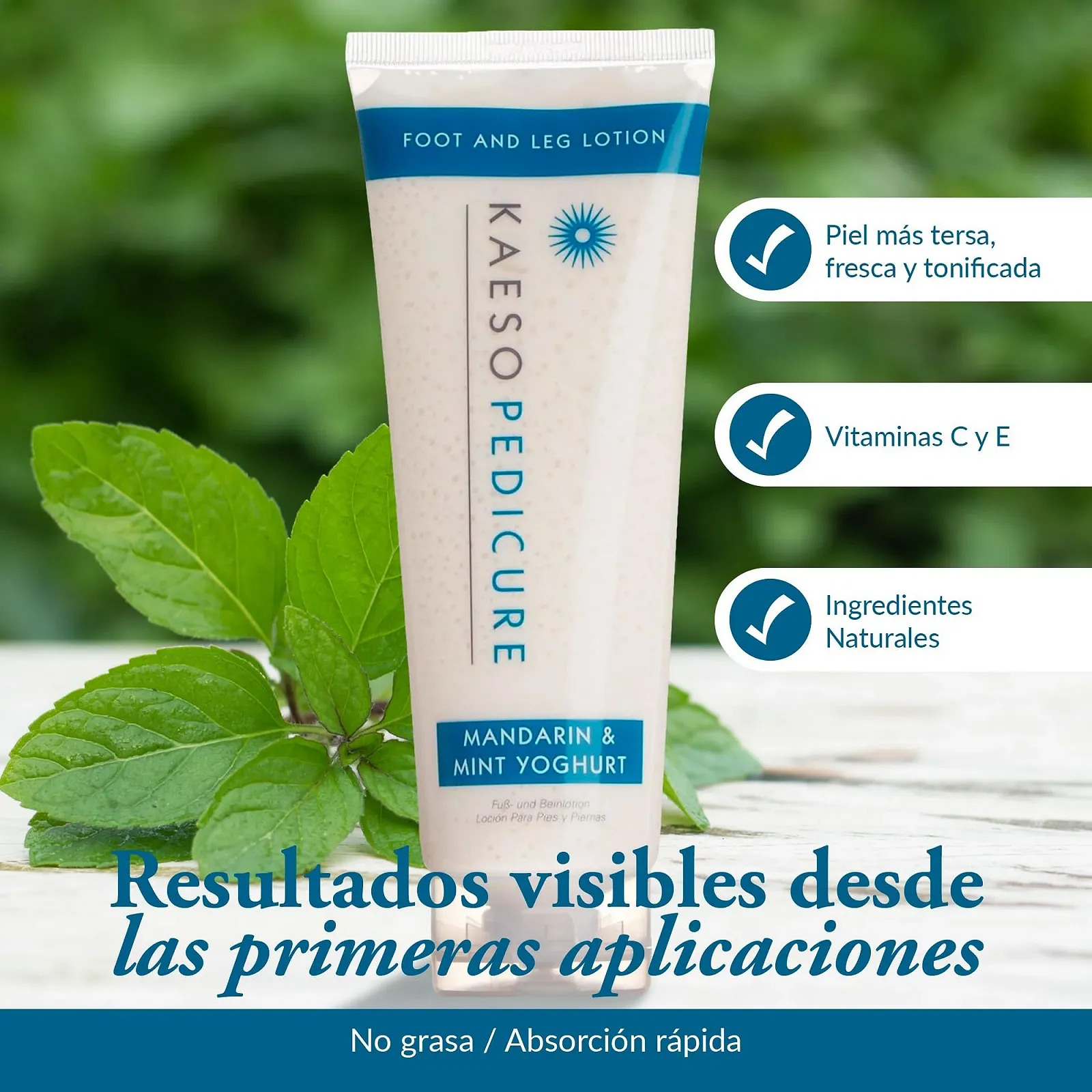 Лосьон для ног и стоп Kaeso Mandarin and Mint Yoghurt 250 мл, фото №4