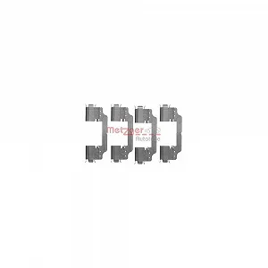 Комплект аксесуарів, гальмівні колодки METZGER 109-1716 GREENPARTS для заднього моста - Фото 1