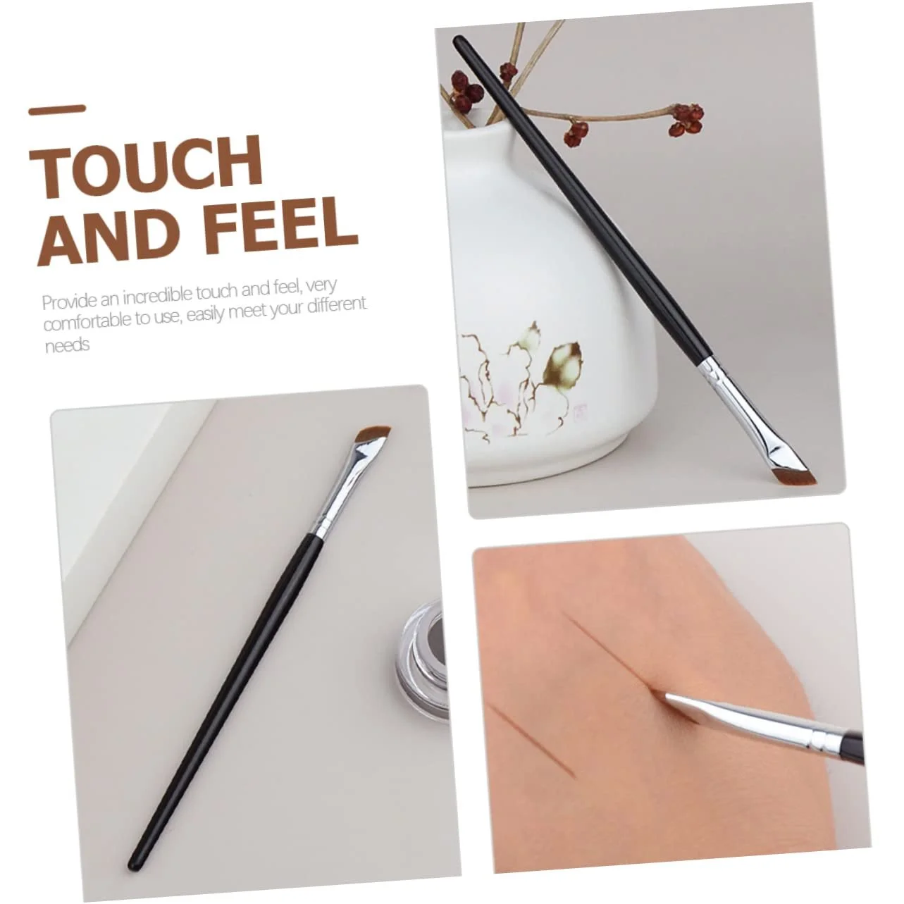 Кисти FOMIYES для бровей, плоская, тонкая, скошенная, фото №2