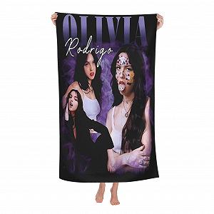 Банна ковдра Rodrigo Singer Music Olivia 100% поліестер 80 x 130 см чорна - Фото 1