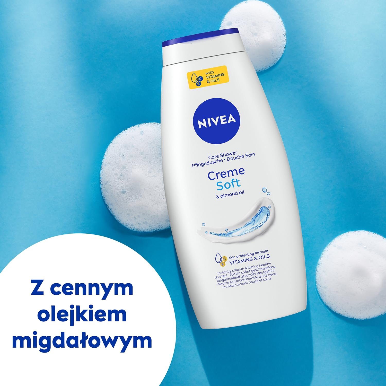 Крем-гель для душа NIVEA Cream Soft 750 мл, фото №3