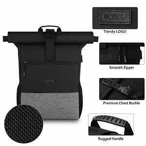 Рюкзак для ноутбука Rolltop 17" 26л Black-Grey ціна на synthetic.ua - Фото 1 Рюкзак для ноутбука Rolltop 17" 26л Black-Grey synthetic.ua - Фото 1