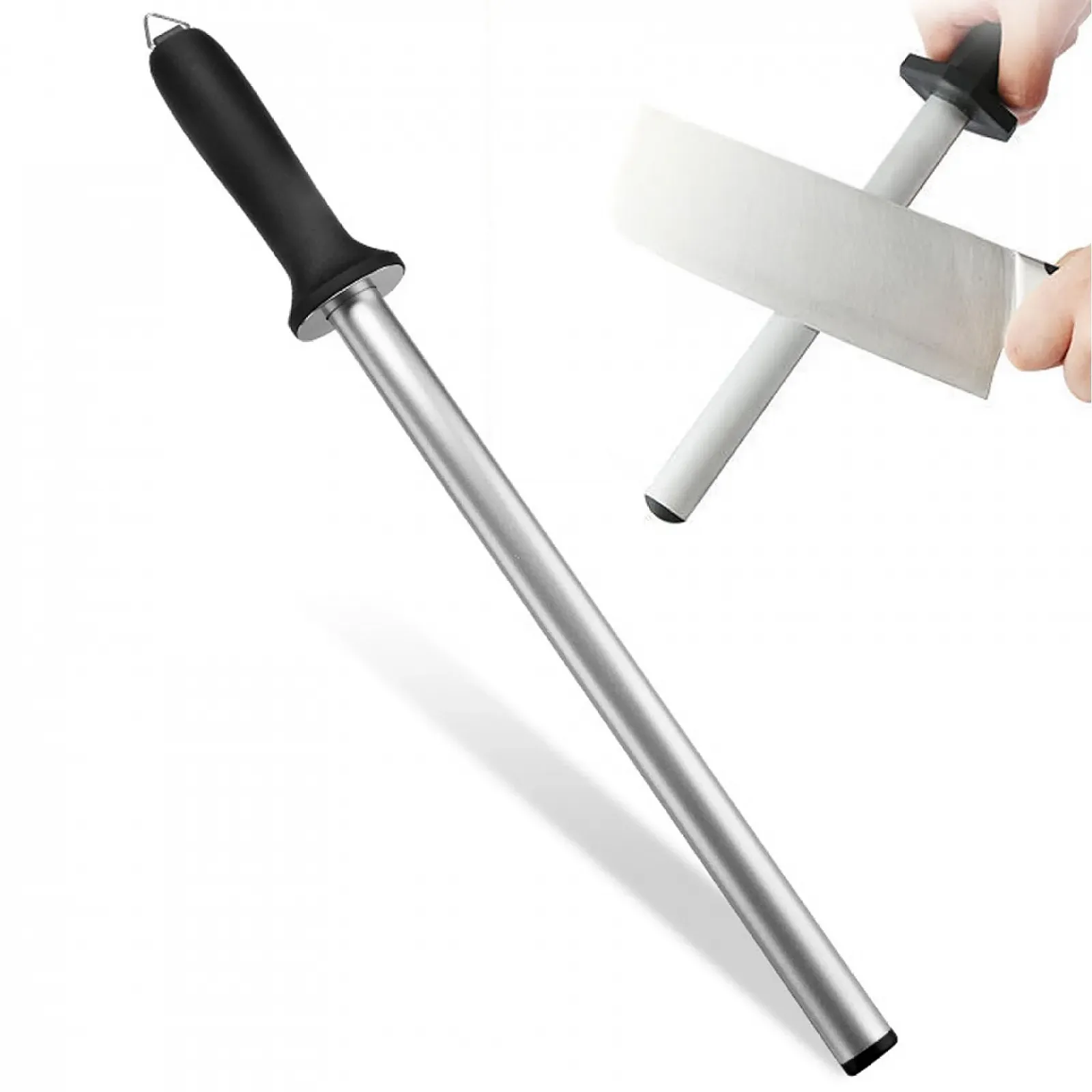 Мусат для ножів алмазний 12 дюймів професійний з ручкою з ПП, фото №1