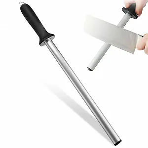 Мусат для ножів алмазний 12 дюймів професійний з ручкою з ПП - Фото 1