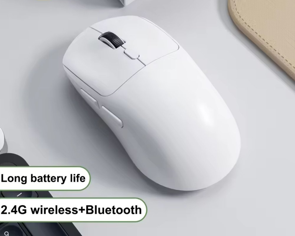 Миша безпровідна VYNEX M348 6400 DPI 1000 Hz 500 mAh White, фото №2