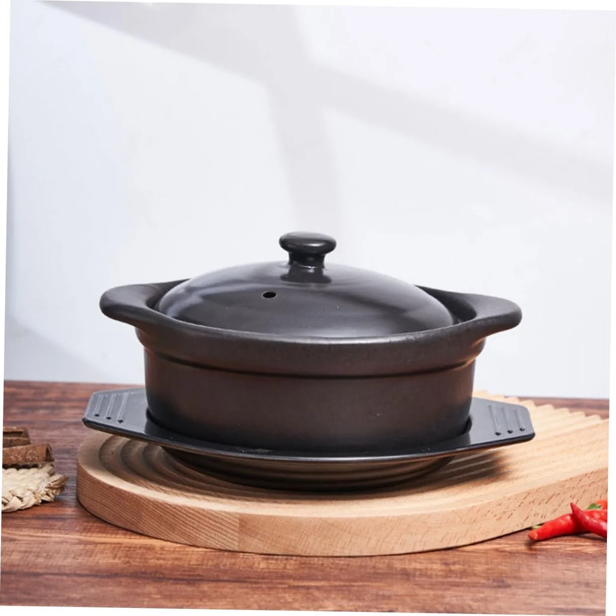 Каструля керамічна iplusmile з кришкою та підставкою Антипригарна, фото №3