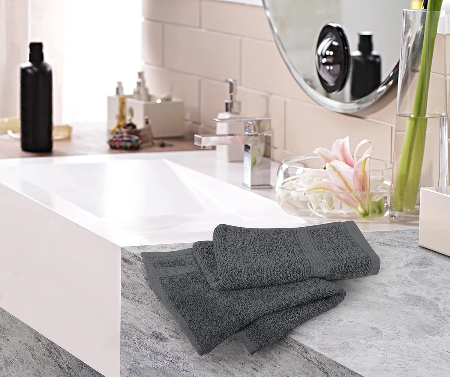 Набір рушників Utopia Towels 100% бавовна 41 x 71 см 6 шт Сірий, фото №5