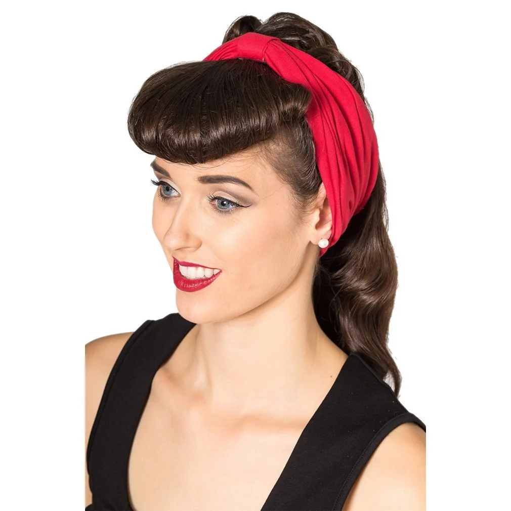 Пов'язка для волосся Banned No Talking Червоний, Поліестер, фото №2
