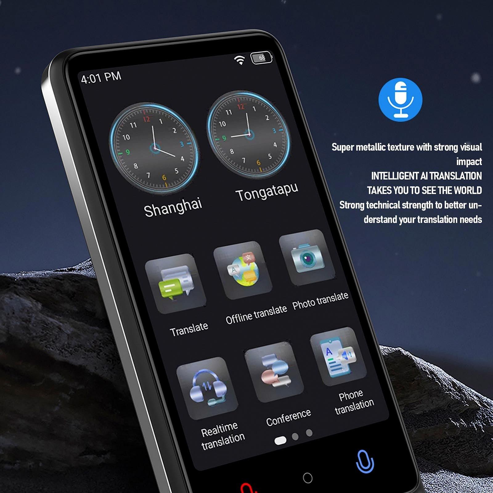 Перекладач AI 2025, 3-дюймовий сенсорний екран, Двосторонній голосовий у реальному часі, фото №4 Перекладач AI 2025, 3-дюймовий сенсорний екран, Двосторонній голосовий у реальному часі, фото №4