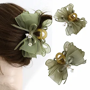 Заколка для волос Бант принцессы из тюля, зеленая, сильная фиксация, для девочек цена на synthetic.ua - Фото 1 Заколка для волос Бант принцессы из тюля, зеленая, сильная фиксация, для девочек synthetic.ua - Фото 1