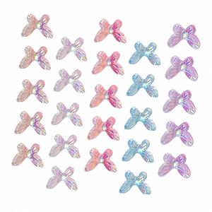 Набор аксессуаров для ногтей 40 штук Светящиеся Бабочки Украшения для маникюра - Фото 1