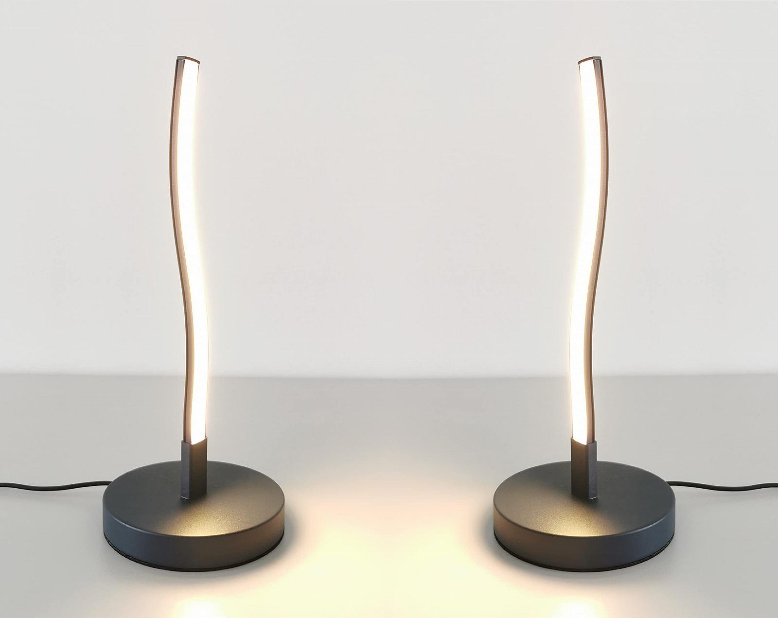 Настільна лампа Trango WAVE 2017-91A LED 5 Вт 400 лм 3000 К антрацит (2 шт.), фото №1