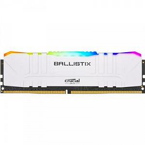 Оперативная память для ПК DDR4 8GB 3600 MHz Ballistix RGB White Micron BL8G36C16U4WL - Фото 1