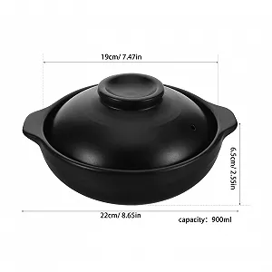 Каструля Sosoport глиняна китайська з кришкою термостійка synthetic.ua - Фото 1