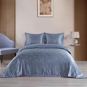 Покривало Elart Жакардовий шениль 220 x 240 см Синій - Фото 1