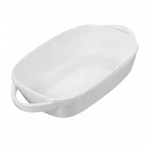 Керамічна форма для запікання BESTYASH з подвійними ручками прямокутна термостійка - Фото 1