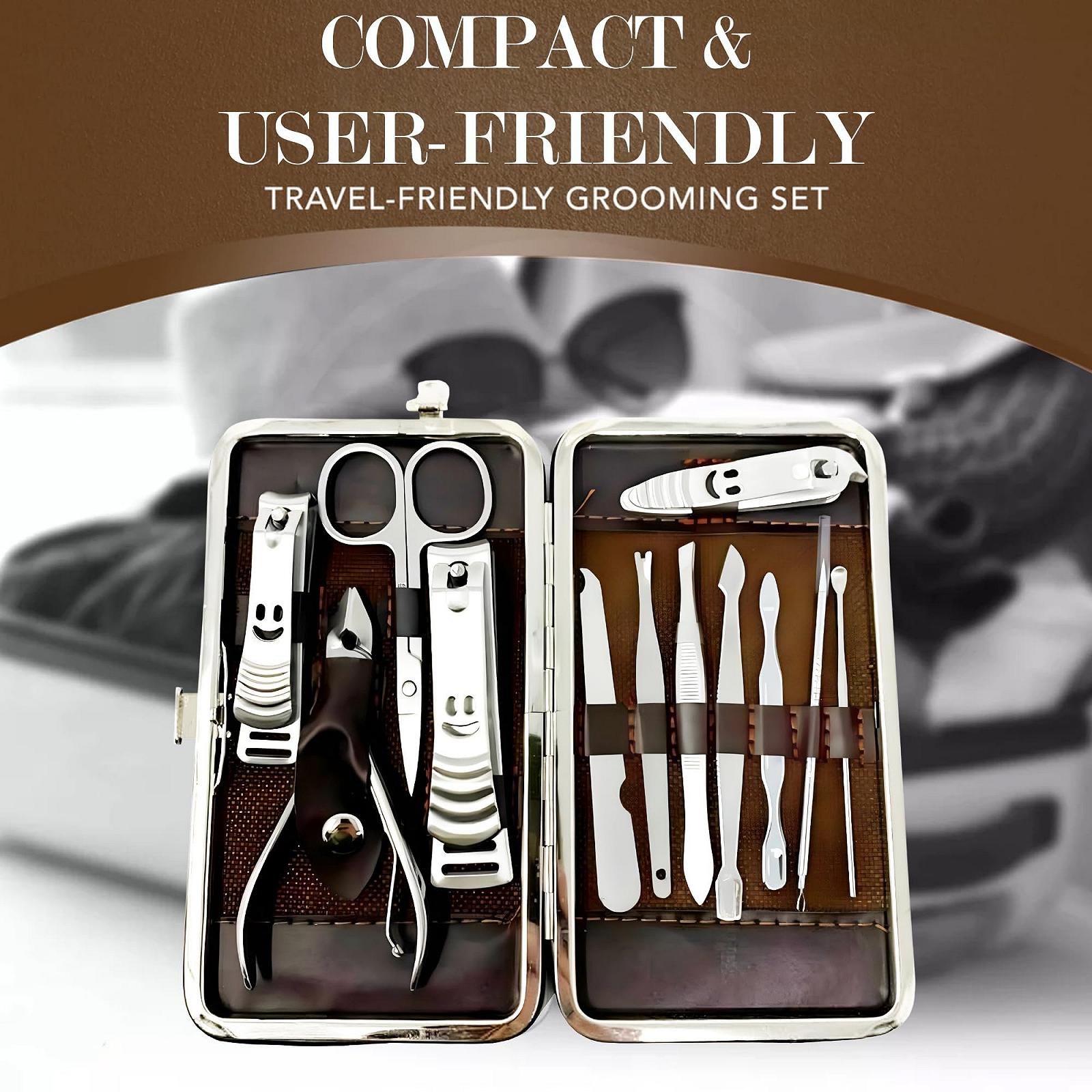 Манікюрний педикюрний набір PLASTIFIC 12 в 1 з нержавіючої сталі, фото №3 Манікюрний педикюрний набір PLASTIFIC 12 в 1 з нержавіючої сталі, фото №3