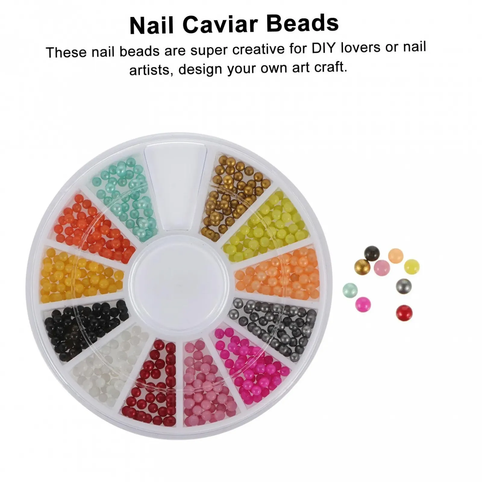 Биссер для ногтей FRCOLOR 6 коробок, аксессуары для дизайна ногтей, бисер для ювелирных изделий, драгоценные камни, блестки, украшения для ногтей, блестки, пайетки, блестки для лица, икорный бисер, фото №9