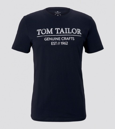 Футболка Tom Tailor с принтом 1021229XX1010668 Темно-синий S, фото №5