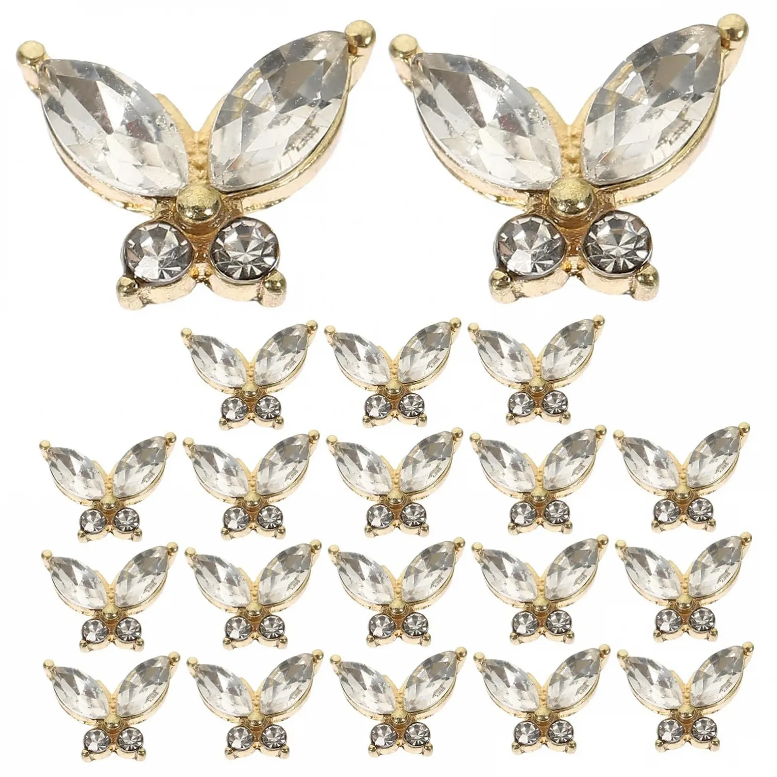 Украшения для ногтей Бабочки FRCOLOR 40шт, фото №1