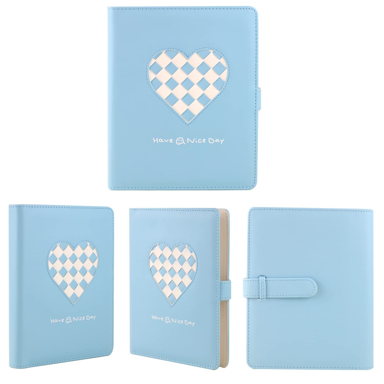 Фотоальбом Phoebe 256 Bag PU Heart Braid Blue, фото №5