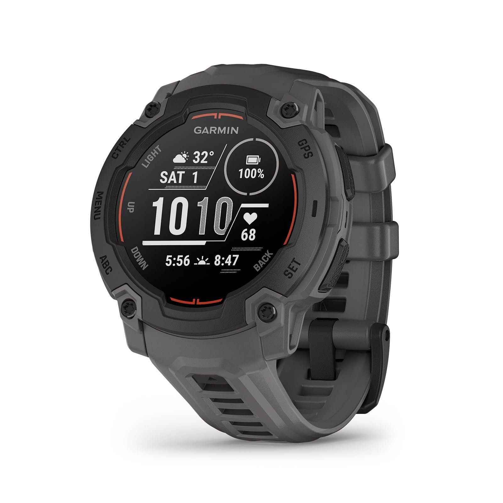 Смарт-часы мультиспортивные GPS Garmin Instinct E 45 мм, дисплей 0.9 дюйма, до 16 дней работы от батареи, фото №1