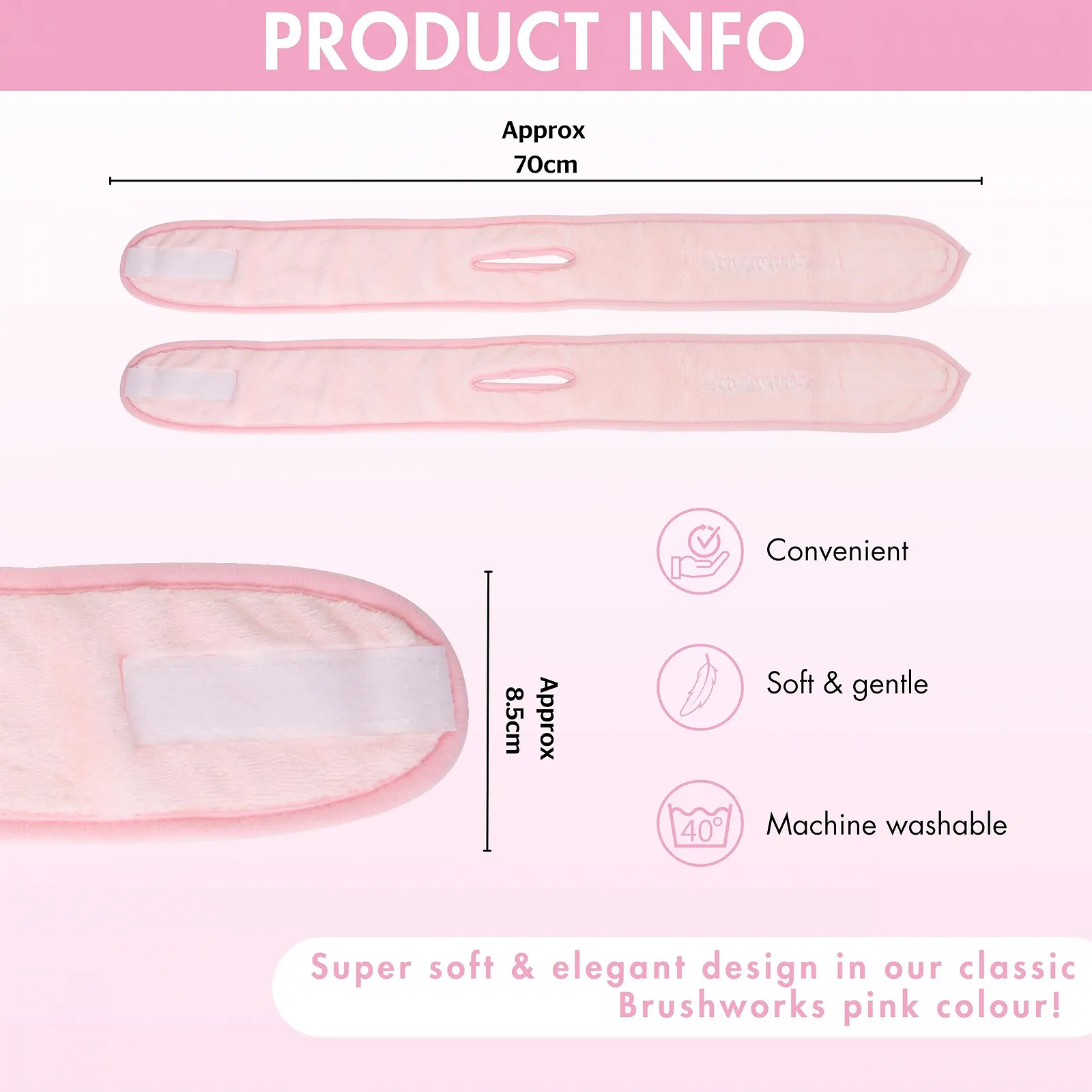 Повязка Brushworks Microfibre Duo, фото №5