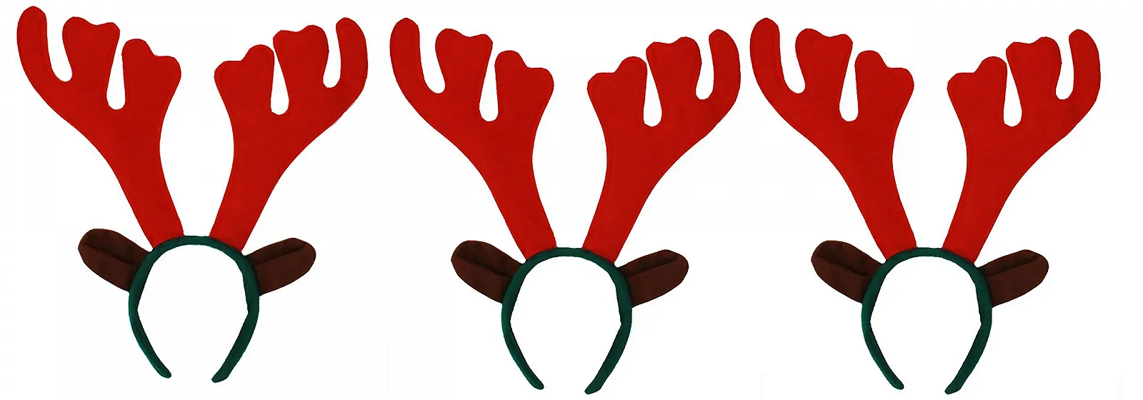 Різдвяний обруч на голову з оленячими рогами 3 шт, фото №1 Різдвяний обруч на голову з оленячими рогами 3 шт, фото №1