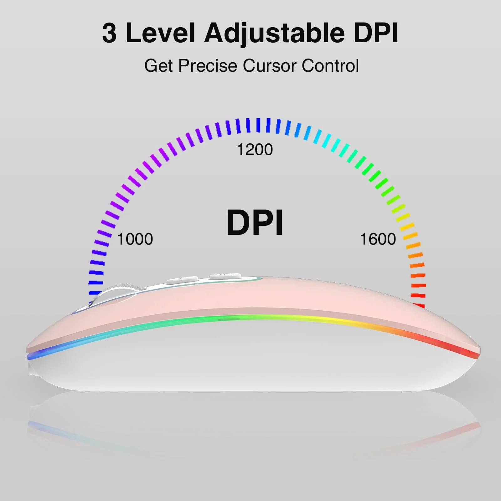 Миша Bluetooth Cimetech Бездротова (Bluetooth 5.1 + USB 2.4 GHz) LED Двохрежимна Перезаряджувана Оптична Офісна, фото №5 Миша Bluetooth Cimetech Бездротова (Bluetooth 5.1 + USB 2.4 GHz) LED Двохрежимна Перезаряджувана Оптична Офісна, фото №5