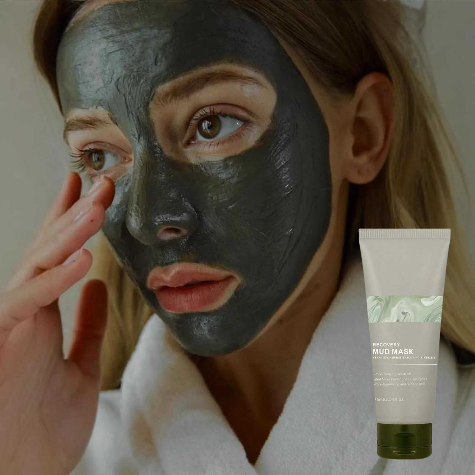 Маска для лица Восстановление, для чувствительной кожи, Грязевая маска, Питание Mu/dMask Re/Lief, для глубокого очищения, Re/Lief Night Wrapping, фото №9